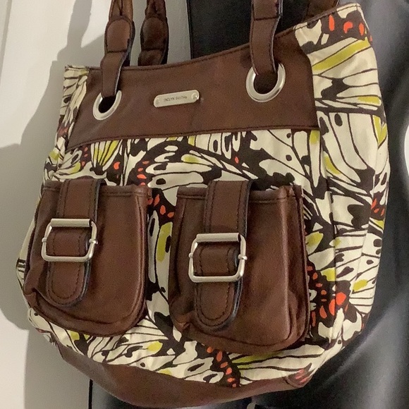 Vintage Jaclyn Smith Women Butterfly shoulder Handbag - Picture 5 of 13